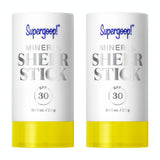Supergoop! Mineral Sheer Stick SPF 30 Sunscreen - Mineral, Broad Spectrum Sunscreen for Face & Body - Helps Filter Blue Light - 