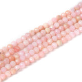 3mm Peruvian Pink Opal Faceted Gemstone Round Loose Beads Strand 15.5-16 DIY Jewelry Making