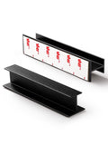 JIASENBAO 5 Pack Self- Adhesive Black Cabinet Pulls 4-1/3 Length (fit 3.78) Finger Pulls Cabinet Handles Kitchen Drawer Dresser 