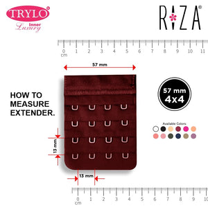 Trylo Bra Hook 4X4 Pack 3 - Rasberry,RASBERRY,,B0C9DNZHMJ