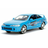 Jada Toys Fast & Furious 1:24 Mias Acura Integra TypeR Diecast Car, Toys for Kids and Adults Blue