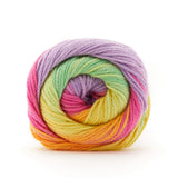 Premier Yarns Hipster Cotton Yarn, Ideal Yarn For Crocheting And Knitting, 100% Cotton And Lightweight Yarn, Machine Wash, Rainb
