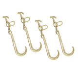 Mytee Products (4 Pack) 15 G70 J Hook w/TJ Hooks and Enlarged Link, 5,400 lbs WLL, G70