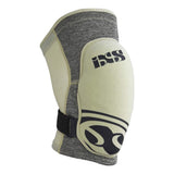 IXS Unisex Flow Evo+ Breathable Moisture-Wicking Padded Protective Knee Guard, Camel, X-Large