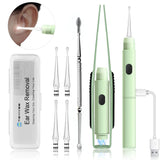 Upgraded All-in-One Ear Cleaning Tool Set with LED Light, Pick, Tweezers, Spiral Spring Spoon for Adults, Kids, and Pets (Pack o