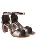 Shoetopia Stylish Ankle Strap Grey Block Heeled Sandals For Women & Girls /Uk3,Grey,3,B0CBMPDSBF