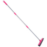 Carpet Hair Removal Broom with 48'' Telescoping Adjustable Handle, Rubber Broom Carpet Rake for Pet Hair Dust Removal Daily Hous