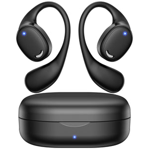 EXECCZO Open Ear Headphones - AirFlow Pro Bluetooth 5.3 Earbud Wireless Earphones Headset for Running and Outdoor Activities wit