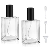 Yerpkefey 30ml/1.0 Oz Glass Spray Bottle Perfume Atomizer,Travel Refillable Perfume Bottles Empty Classic Spray Bottle 2Pack (Bl