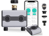Agromato Programmable Drip Irrigation Water Timer Automatic Watering System With Custom Scheduling, Rain Delay & Lcd Display F