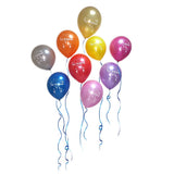 Eid Mubarak Latex Balloons (Assorted Metallic Colors, Pack of 20) (20)