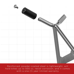 OxGord Dirt Bike Kickstand Triangle Lift - Dirtbike Accessories Parts Best for Mini Motorcycle Kick Stand - Motocross Moto Bikes