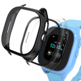[2 Pack] Case Compatible for Gizmo Watch 3 Screen Protector for Kids, Hard PC Overall Protective Case Bumper Tempered Glass Cove