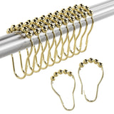 HASTHIP Stainless Steel Curtain Hook Rings, Set 12, 6 x 4cm/2.3 x 1.6 inch