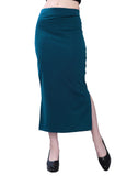 Selvia Womens Lycra Full Elastic Saree Shapewear Petticoat Combo Pack Of 2 (292Tkn136-M_292Tkn132-M_Pine Green||Peach)
