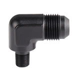 EVIL ENERGY 8AN Male Flare to 1/8 NPT Pipe 90 Degree Fitting Aluminum Anodized Black
