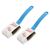 Kamenoko Jump Japanese Kitchen Scrub Brushes with Handle Set of 2 Blue Cleaning Brush for Kitchen, Bath, and Shoes Mad