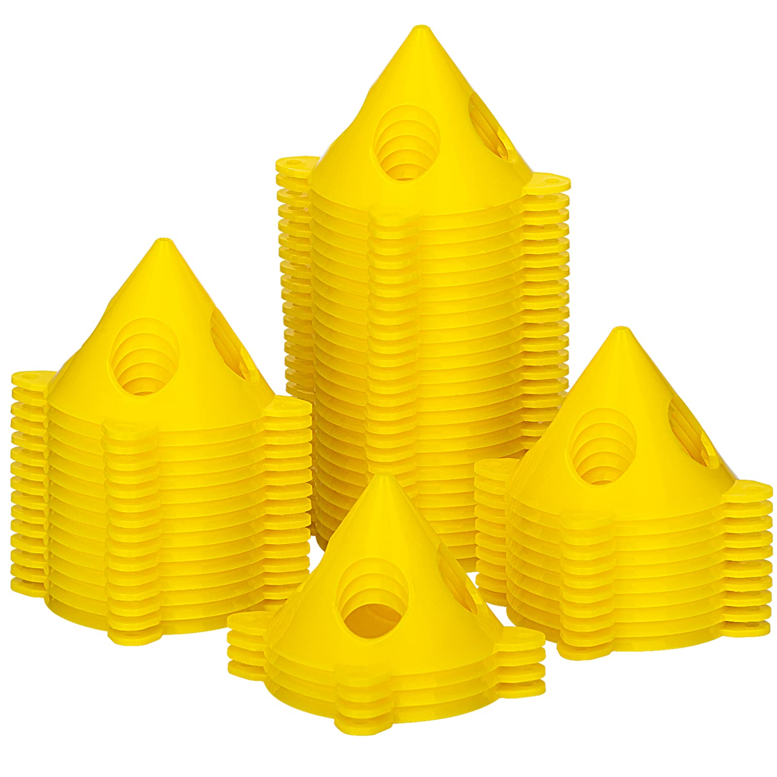 KATA 56Pack Pyramid Stands Painter's Painting Stands, Mini Cone Paint Stands for Canvas and Door Risers Support, Paint Pouring S