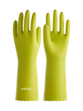 LANON wahoo Skin-Friendly Cleaning Gloves, Dishwashing Kitchen Gloves with Cotton Flocked Liner, Reusable, Non-Slip, Bud Tender,