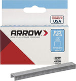 Arrow Fastener # 224 5050 Pack 1/4 Plier Type Staples for P22 Stapler - Quantity 3030
