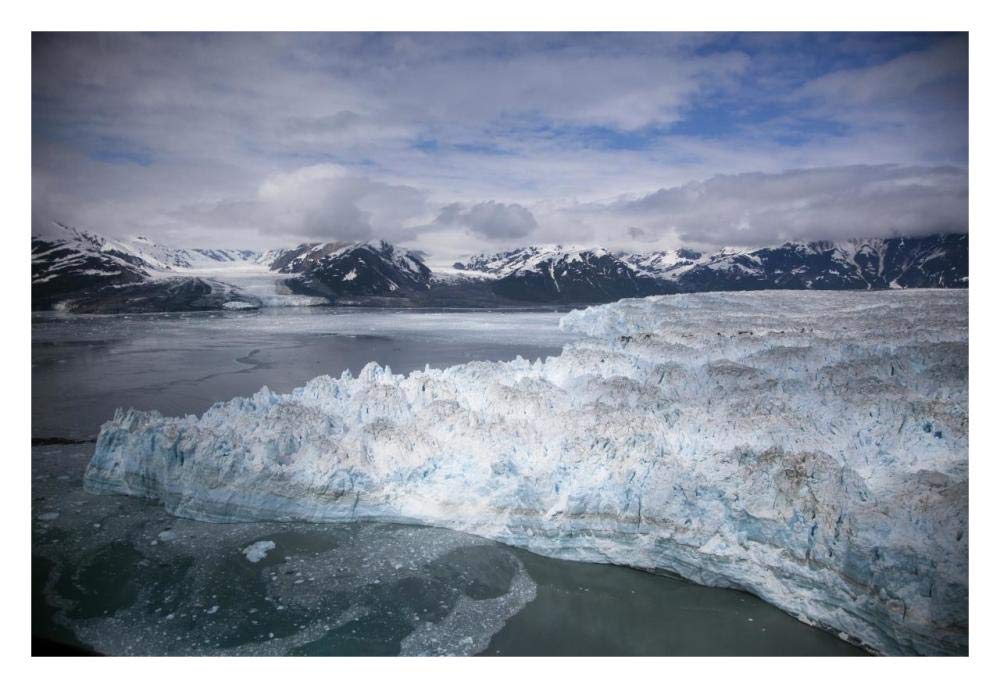 Hubbard Glacier Encroaching On Gilbert Point, Wrangell-St. Elias National Park, Alaska-Paper Art-32,,X22,,
