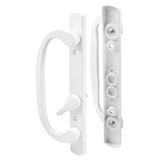 PrimeLine C 1280 Mortise Style Sliding Patio Door Handle Set Replace Old or Damaged Door Handles Quickly and Easily White D