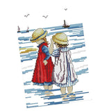 Calandis Stamped Cross Stitch Kit PrePrinted Pattern Embroidery Kit 14Ct 19 X 27Cm