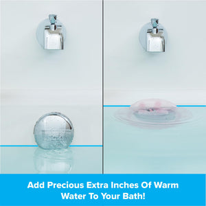 SlipX Solutions Bottomless Bath | Overflow Drain Cover for Tub | Best Gifts for Mom, Spa & Bath Accessories | Drain Block, Water