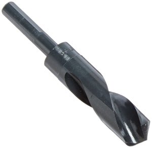 Drill America 27.50Mm Reduced Shank High Speed Steel Drill Bit With 1/2'' Shank, Dwdrsd Series