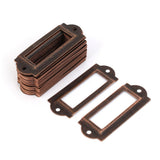 uxcell File Drawer Label Tag Name Card Holder Copper Tone 30pcs