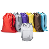 YETHAN Extra Large Laundry Bags 6 Pack with 1 Pack Pop Up Hamper, Varied Colors Travel Laundry Bags 30x40, Foldable Mesh Laundry