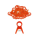 Enakshi 100 Pieces Garden Plant Clips Flower Clamps Flower Vine Stem Clips For Roses 2.0Cm Red|Gardening Supplies | Plant Care, 