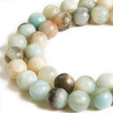 100pcs 10mm Amazonite Beads Natural Gemstone Beads Round Loose Beads for Crafting and Jewelry Making