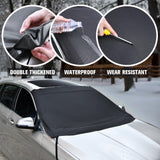 Sunny color Extra Large Windshield Cover for Ice and Snow, Upgraded Thicken Oxford Car Windshield Cover Best for Ice, Frost & Sn