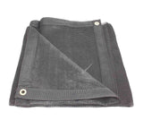 Mytee Products 12'x52' Black 70% Shade Mesh Tarp for Outdoor w/Grommets - 6 Oz Extra Durable Heavy Duty Mesh Tarps for Dump Truc