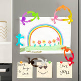 10Pcs Man Magnetic Toys, Humanoid Magnetic Novelty Fidget Toys for Kids & Adults, Rubber Magnet Men Toy Magnets Kids Travel Toys