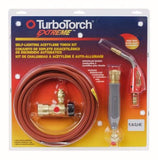 TURBOTORCH 03860832 PL5ADLXMC SelfLighting Torch Kit, Air Acetylene, Extreme Swirl Technology, Soft Solder to 4, Silver Bra