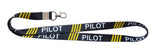 Wristid Pilot Lanyard Black With Yellow Stripes For Id Holder Crew Pilot Airmen (Pack Of 1) On Amazon