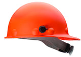 FibreMetal by Honeywell P2HNQRW03A000 Super Eight Fiber Glass Ratchet Cap Style Hard Hat with QuickLok, Orange, Medium