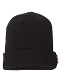 Dri Duck 12 Basecamp Performance Knit Beanie - Black, One Size