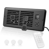 Register Booster Fan for 4 x 12 Vents Only,10 Speeds to Control Cool and Warm Airflow, Air Conditioning Vents with LED Screen Re