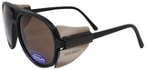 TITUS G35 Retro Aviator Z87 Sunglasses Eye Protection w/Side Shield Motorcycle Shooting DOT ANSI CE Approved Safety Glasses (Med