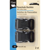 Dritz 511 Contoured Parachute Buckle for 3/4Inch Strap, Black 2Count
