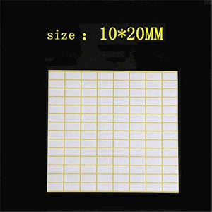 Huacan 50 Sheets White Labels Stickers for Writing Diamond Painting Labels Storage Container Sticker (5600 Labels)