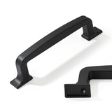 CABDM 10 Pack Matte Black Cabinet Pulls 3 Inch(76mm) Hole Center Cabinet Hardware Kitchen Cabinet Handles for Bathroom Drawer Pu