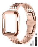 QUNDAXI for Apple Watch Band 40mm 41mm 38mm 45mm 44mm 42mm Series 9 8 7 6 5 4 3 2 1 SE SE2 Women and Men Watchband,Stainless Ste