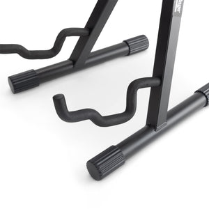 On-Stage Gs7462B Professional A-Frame Guitar Stand (Holds Electric, Acoustic, And Bass Guitars, Small Amps, And Mixers, Stepped