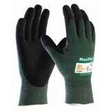 MaxiFlex Pip - Coated Gloves, Level A2,Dipped,Microporous Nitrile,Sandy,M 12 PK 34-8743/M - 1 Each