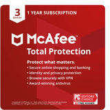 McAfee Total Protection | 5 Device | Antivirus Internet Security Software | VPN, Password Manager, Dark Web Monitoring | 1 Year 