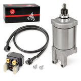 Starter Motor & Relay Compatible with Yamaha Raptor 660 660R YFM660R 2001 2002 2003 2004 2005 3SX-81890-00-00 3XF-81815-00-00 4X